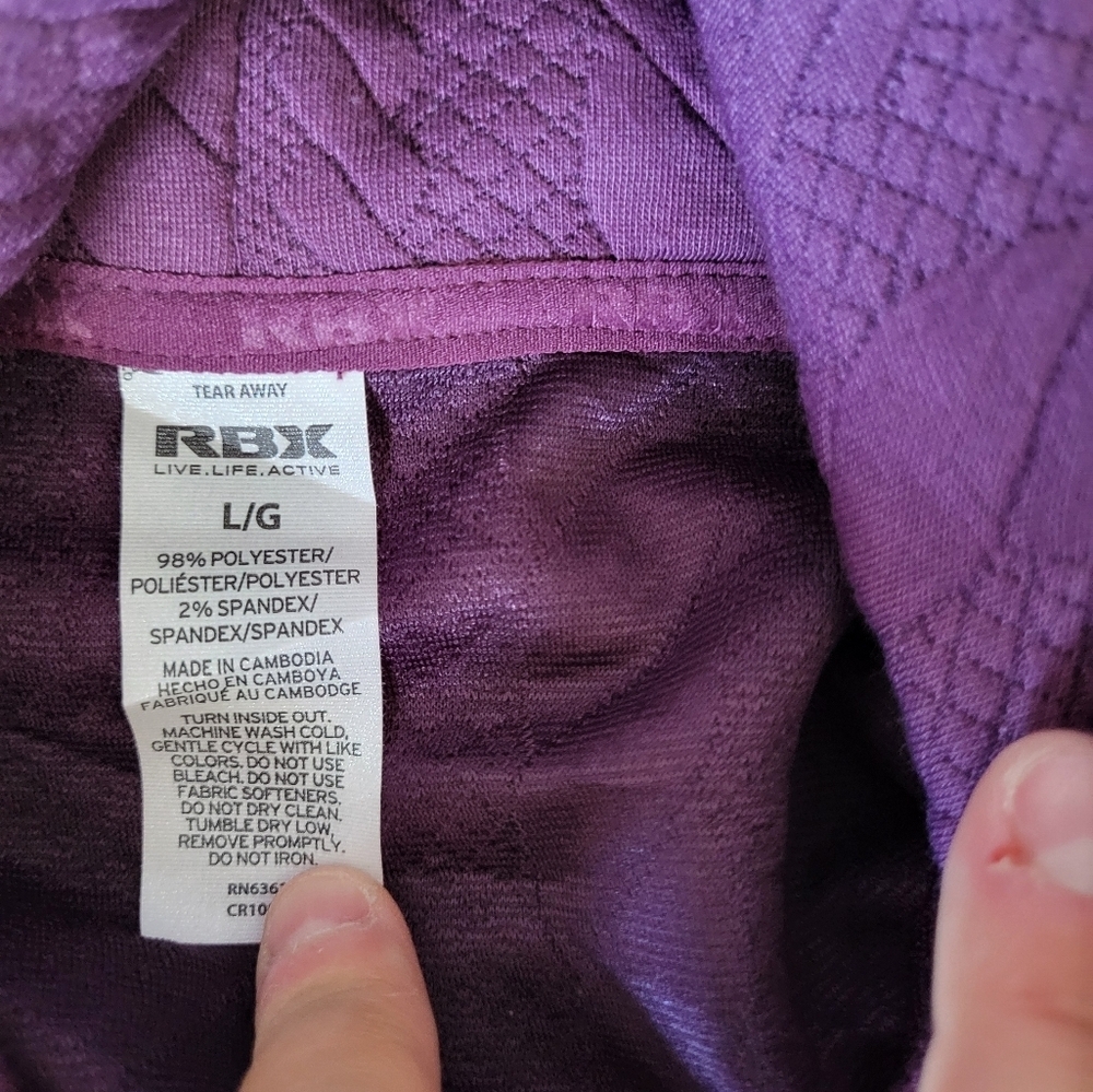 NEW RBX Women's Cowl Neck Sweater in Rich Purple, Size Large - Picture 4 of 5